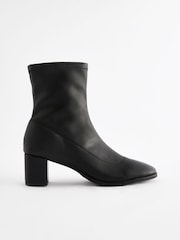 Black Standard/Wide Fit Forever Comfort® Ankle Sock Boots - Image 2 of 5