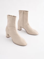Bone Cream Standard/Wide Fit Forever Comfort® Ankle Sock Boots - Image 2 of 7