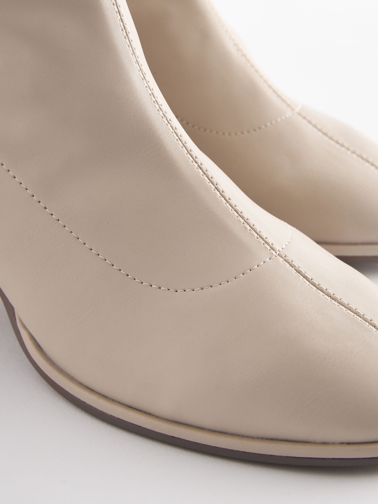 Bone Cream Standard/Wide Fit Forever Comfort® Ankle Sock Boots - Image 4 of 7