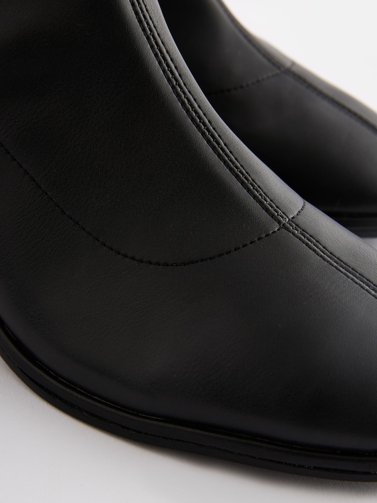 Black Extra Wide Fit Forever Comfort® Ankle Sock Boots - Image 11 of 11