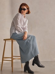 Black Extra Wide Fit Forever Comfort® Ankle Sock Boots - Image 2 of 11