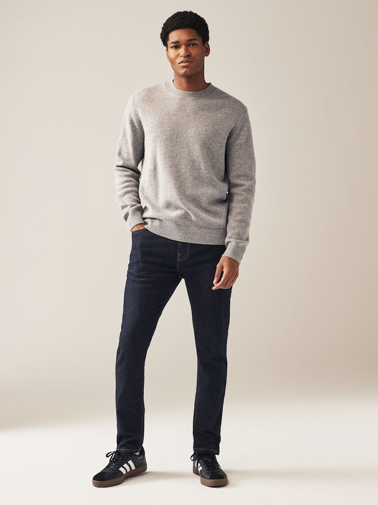 Blue Indigo Rinse Single Skinny Fit Classic Stretch Jeans - Image 2 of 9 Blue Indigo Rinse Single Skinny Fit Classic Stretch Jeans - Image 2 of 9