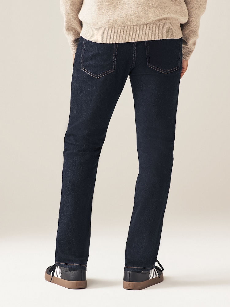 Blue Indigo Rinse Single Skinny Fit Classic Stretch Jeans - Image 4 of 9
