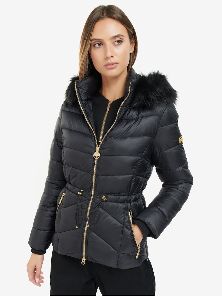 Barbour International® Island Quilted Black Jacket - Image 1 of 9