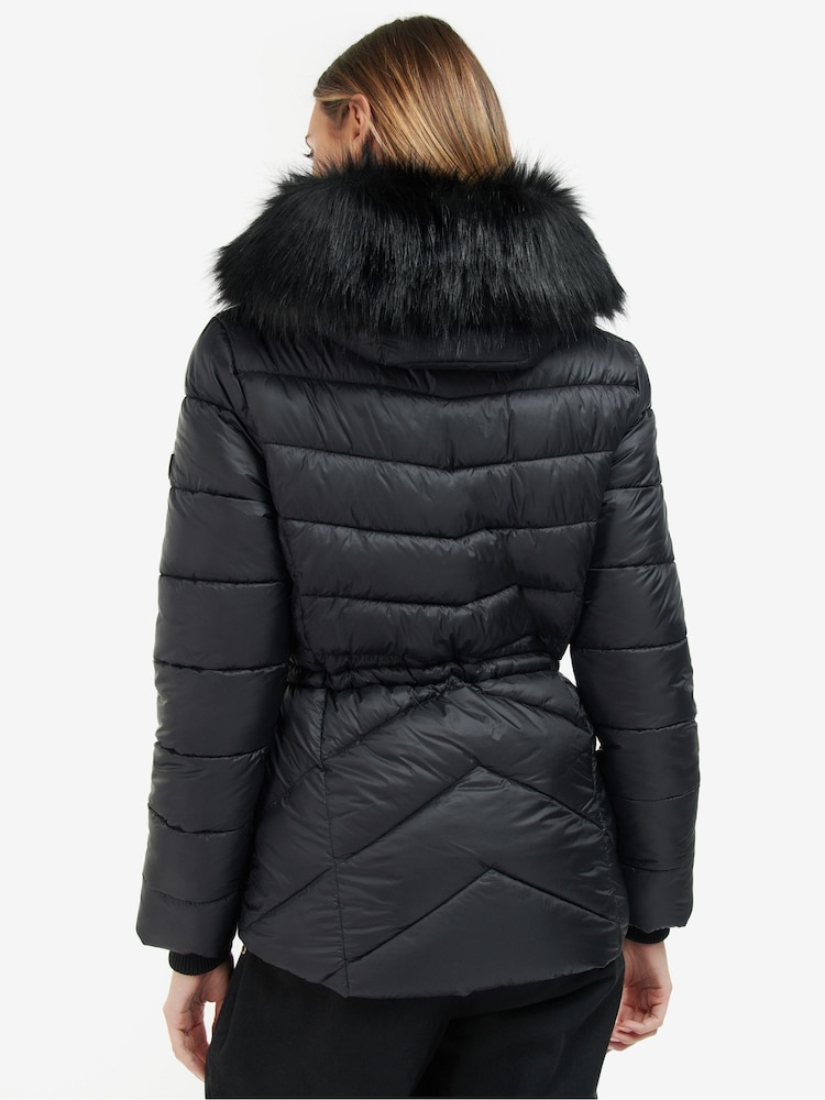 Barbour International® Island Quilted Black Jacket - Image 2 of 9