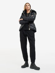 Barbour International® Island Quilted Black Jacket - Image 3 of 9