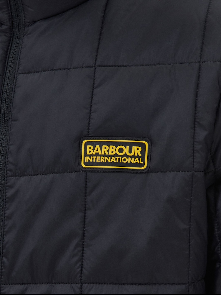 Barbour International® Island Quilted Black Jacket - Image 9 of 9