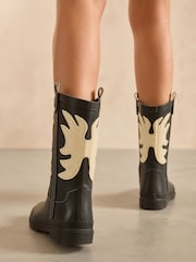Black & White Western Wellies - Image 4 of 10