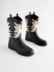 Black & White Western Wellies - Image 6 of 10