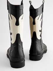 Black & White Western Wellies - Image 8 of 10