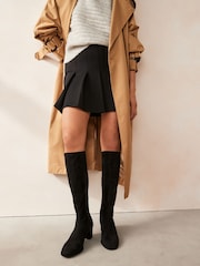 Negru - Forever Comfort ® Șosete Block Knee High Cizme - Image 2 of 7