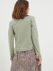 FatFace Tasha Light Green Denim Jacket - Image 2 of 6