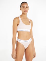 Calvin Klein Light Pink Modern Cotton Logo Bralette - Image 1 of 6