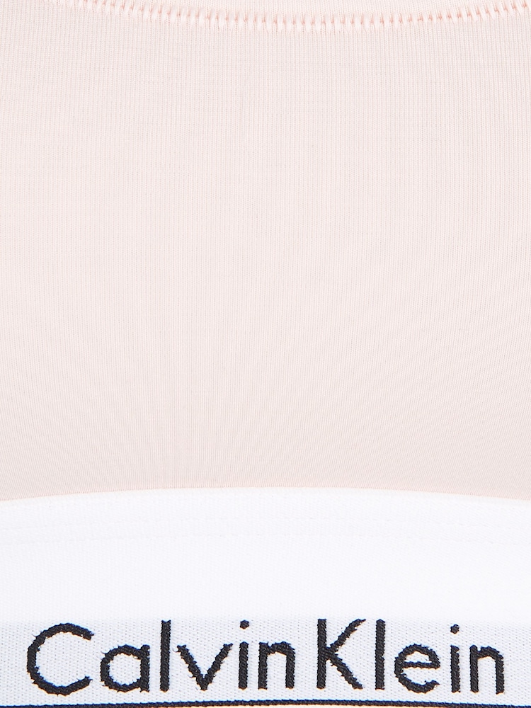 Calvin Klein Light Pink Modern Cotton Logo Bralette - Image 6 of 6