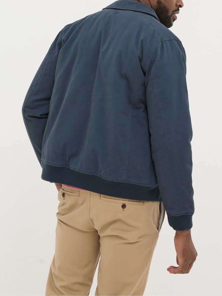 FatFace Chester Blue Bomber Jacket - Image 2 of 6