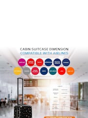 Flight Knight 45x36x20cm EasyJet Underseat Anti-Crack Cabin Carry On Hand Luggage Suitcase - Image 6 of 7