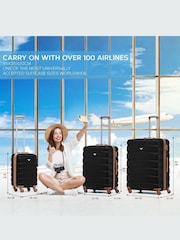Set Of 2 Large Check-In & Small Carry-On Hardcase Travel Suitcase - Image 2 of 7