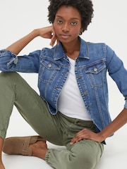 FatFace Tasha Blue Denim Jacket - Image 3 of 6