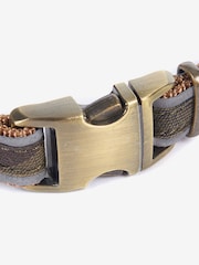Barbour® Green Reflective Tartan Dog Collar - Image 5 of 6