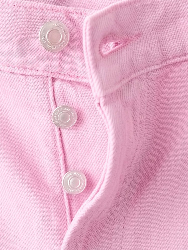 Mango Purple Barrel Leg Jeans - Image 6 of 6