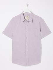 FatFace Bugle Purple Micro Stripe Shirt - Image 5 of 5