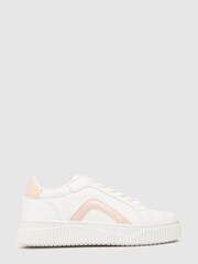 Schuh Margot White Lace Up Shoes - Image 1 of 4