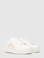 Schuh Margot White Lace Up Shoes - Image 2 of 4