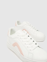Schuh Margot White Lace Up Shoes - Image 3 of 4