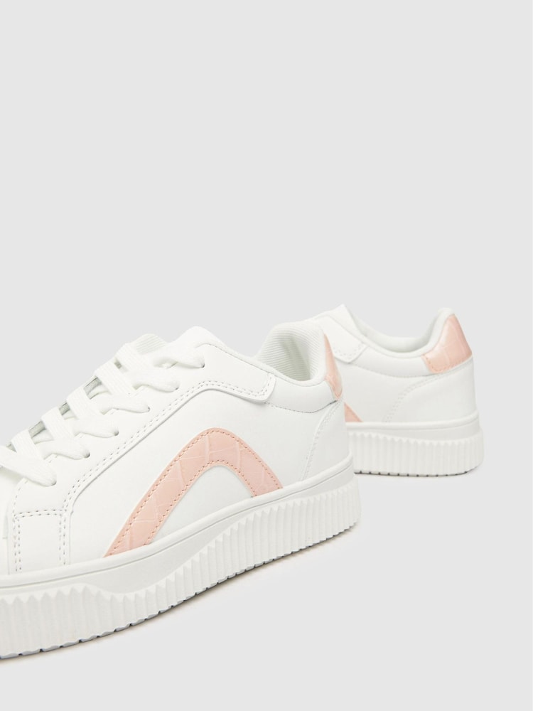 Schuh Margot White Lace Up Shoes - Image 4 of 4