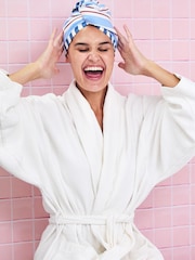 Dock & Bay Harbour Lines Quick Dry Hair Wrap Suede - Image 1 of 4