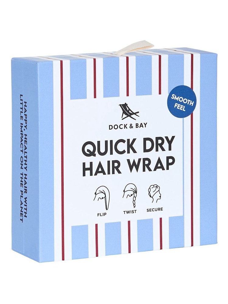 Dock & Bay Harbour Lines Quick Dry Hair Wrap Suede - Image 4 of 4 Dock & Bay Harbour Lines Quick Dry Hair Wrap Suede - Image 4 of 4