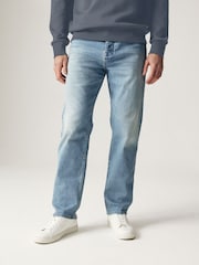 Blue Light Straight Fit Motion Flex Jeans - Image 1 of 10