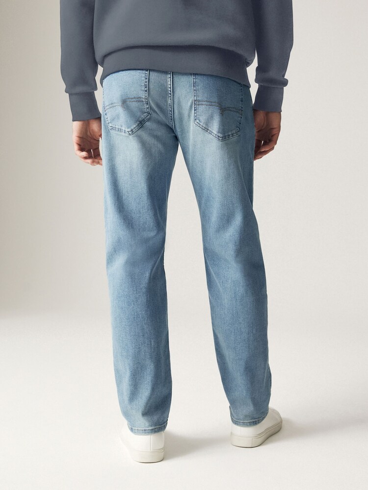 Blue Light Straight Fit Motion Flex Jeans - Image 2 of 10