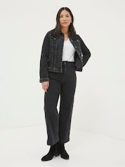 FatFace Tasha Black Denim Jacket - Image 3 of 6