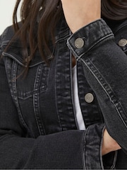FatFace Tasha Black Denim Jacket - Image 5 of 6