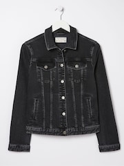 FatFace Tasha Black Denim Jacket - Image 6 of 6
