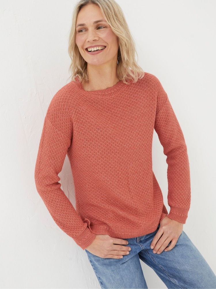 FatFace Ellie Red Jumper - Image 1 of 4 FatFace Ellie Red Jumper - Image 1 of 4