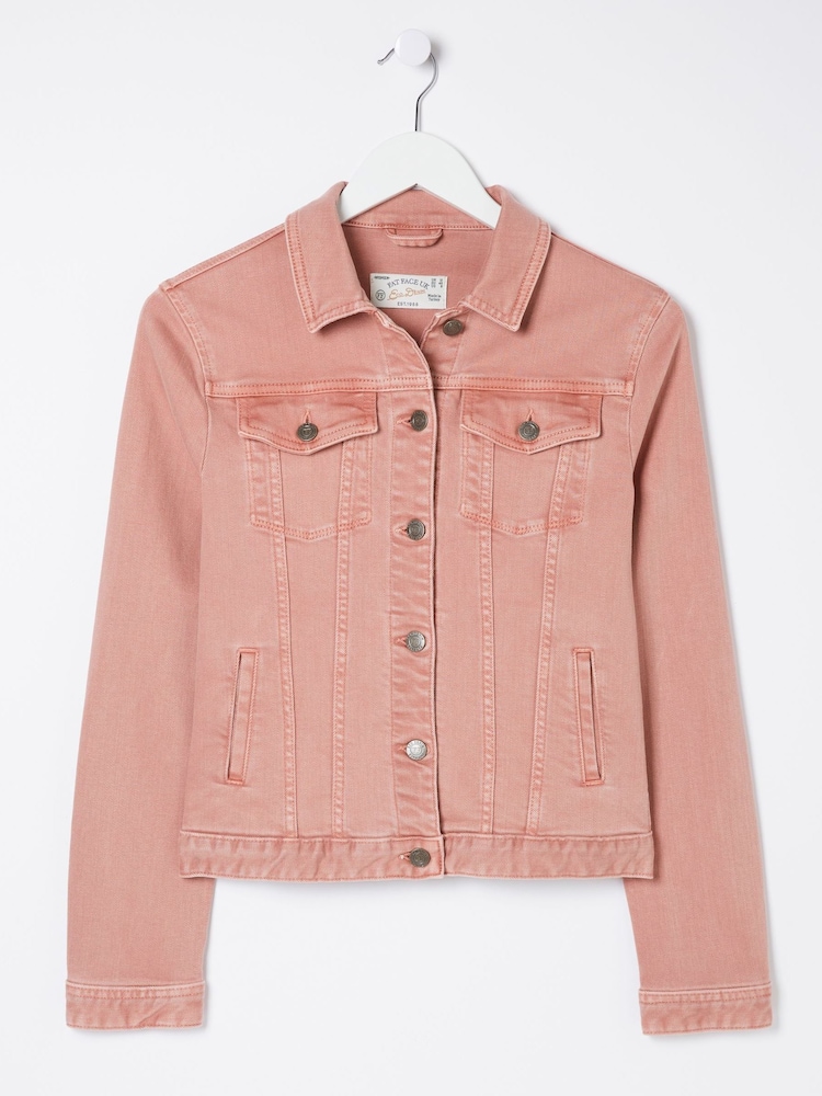 FatFace Tasha Pink Denim Jacket - Image 5 of 5 FatFace Tasha Pink Denim Jacket - Image 5 of 5