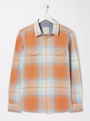 FatFace Burland Orange Ombre Check Shirt - Image 6 of 6