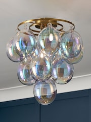 Visconte by BHS Black Maiori 1 Light Flush Light - Image 1 of 5