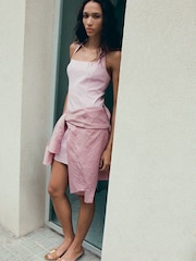 Mango Purple Halter Neck Mini Dress - Image 3 of 6