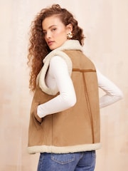 Friends Like These Camel Bonded Gilet - Image 4 of 4