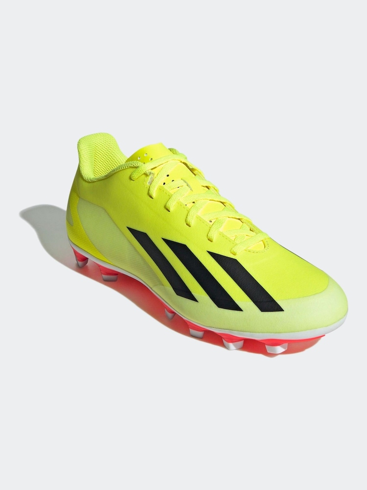 adidas Yellow Football X Crazyfast Club Flexible Ground Adult Boots - Image 1 of 1