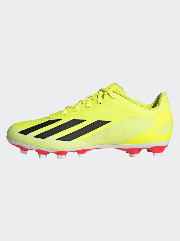 adidas Yellow Football X Crazyfast Club Flexible Ground Adult Boots - Image 2 of 10