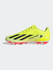 adidas Yellow Football X Crazyfast Club Flexible Ground Adult Boots - Image 3 of 10