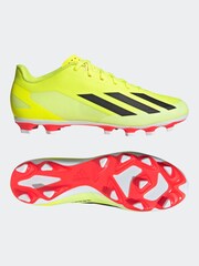 adidas Yellow Football X Crazyfast Club Flexible Ground Adult Boots - Image 6 of 10