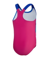 Speedo Pink Girls Digital Printed Swimsuit - Image 2 of 5