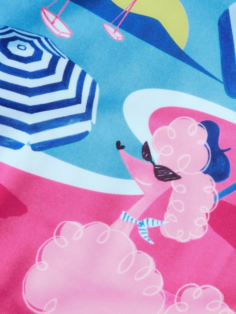 Speedo Pink Girls Digital Printed Swimsuit - Image 5 of 5