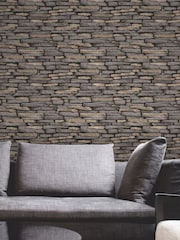 Fine Décor Natural Distinctive Slate Sidewall Wallpaper - Image 1 of 2