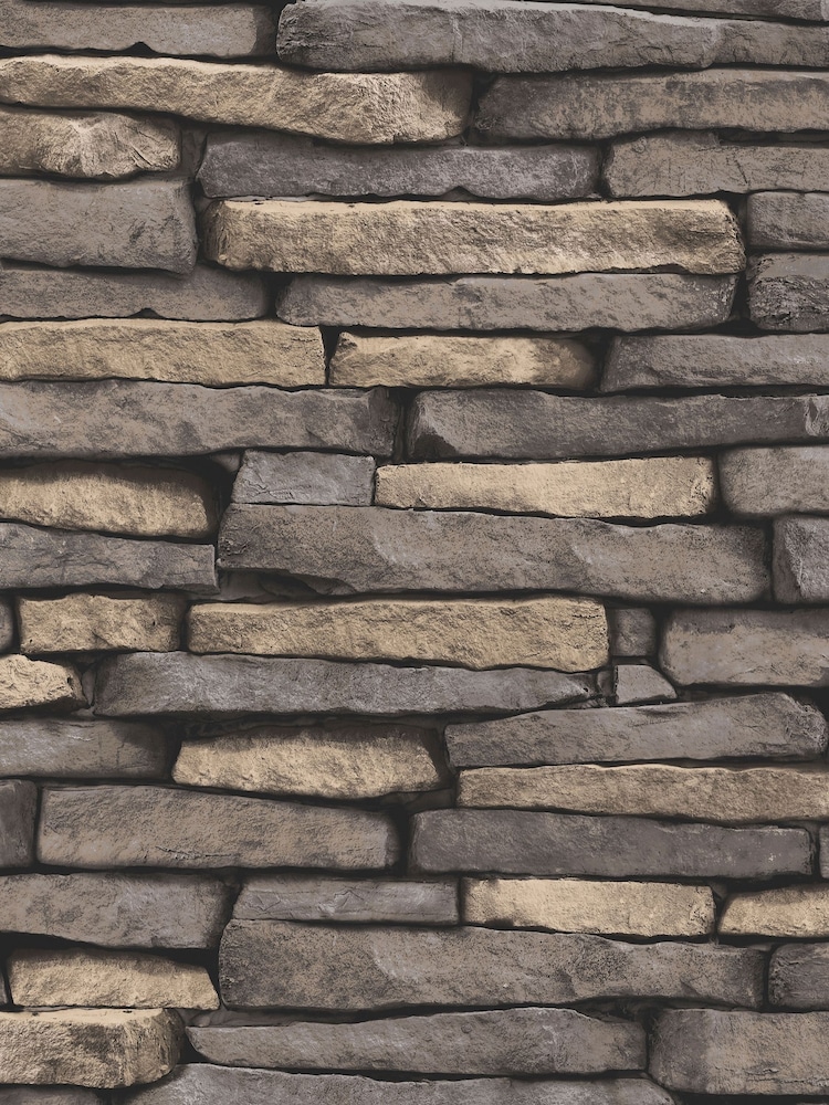 Fine Décor Natural Distinctive Slate Sidewall Wallpaper - Image 2 of 2